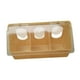 thumbnail image 2 of Alimentador de aves Caja colgante suministros alimentador de ranura para jaula para de paloma Tres agujeros, 2 of 8