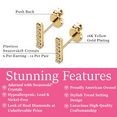 thumbnail image 3 of Cate & Chloe Hayden 18k Yellow Gold Plated Linear Drop Earrings with Swarovski Crystals for Women, 3 of 10