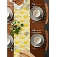 Bee Yellow Flowers Table Runners for Wedding Party Kitchen Dining Table