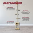 thumbnail image 2 of TRIXIE Santander Plush & Sisal Adjustable 96"-108" Cat Tower with Scratching Posts, Condo, 2 of 5