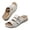 White, variant on Women Casual Sandals Open Toe Mid Heels Fixed Design Thick Sole Comfort Build Women Sandals for Spring Summer Daily Outfits and Wear,Black,7