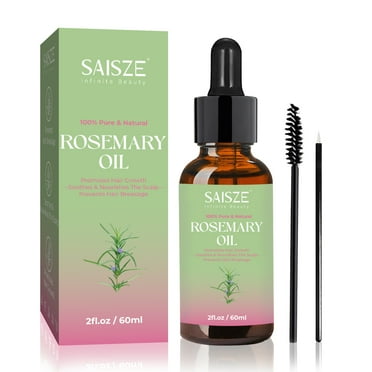 SAISZE Rosemary Oil for Hair Care, Organic Hair Oil for Moisturizing Hair & Scalp, 100% Pure & Natural Essential Oil for All Hair Type, Perfect Father's Day Gifts, 2 fl.oz
