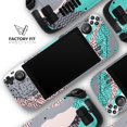 thumbnail image 5 of Design Skinz - Compatible with Steam Deck - Skin Decal Protective Scratch-Resistant Removable Vinyl Wrap Cover - Retro Summer Mint and Coral, 5 of 5