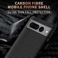 thumbnail image 4 of Case Compatible with Google Pixel 7 Case Carbon Fiber Texture Design Cover Non-Slip Enhanced Grip Anti-Fingerprint Anti-Scratch Shock Absorption Case Made for Google Pixel 7 Case,Darkpurple, 4 of 7