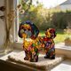 thumbnail image 4 of Decoración del hogar, decoración de habitaciones, decoración de paredes, adornos de resina, luces nocturnas LED, esculturas de la serie de perros brillantes, figuras de animales de resina, esculturas, 4 of 6