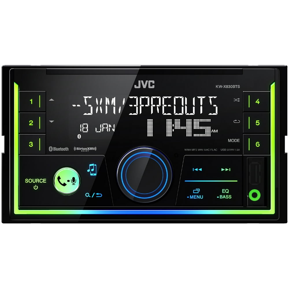 JVC KW SX83BTS In dash Receiver Front USB Apple And Android