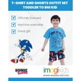 thumbnail image 2 of SEGA Sonic the Hedgehog Little Boys' Graphic T-Shirt and Athletic Shorts Set Royal Blue and Navy Sonic, Knuckles and Tails, 2 of 8