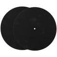 thumbnail image 1 of SEWACC 2Pcs Vinyl Record Player Felt Mat Anti Shaking Slipmat for Turntable Accessories, 1 of 8