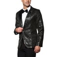 thumbnail image 4 of INSPIRE CHIC Men's Sequin Suit Jacket Sparkly Party Show Glitter Sports Coat, 4 of 6