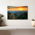thumbnail image 2 of Elephant Stock Great Smoky Mountains Sunrise Wall Art - Horizontal Canvas Wall Art - Living Room Wall Decor - Nature Canvas - Yellow And Orange Decor - 12" x 8", 2 of 8