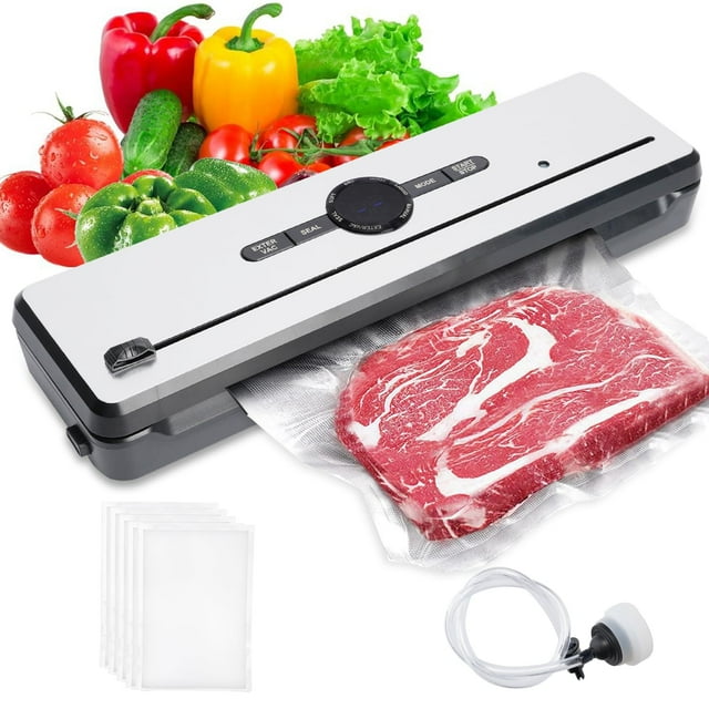 Machine de Scellage sous Vide, Scelleuse sous Vide Compacte pour Aliments, Puissante Scelleuse Alimentaire Portable à Main avec Arrêt Automatique, Verrouillage de la Fraîcheur 7X Machine sous Vide pour la Maison