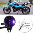 thumbnail image 5 of Velocímetro odómetro universal para motocicletas Cafe Racer con indicador de luz de fondo LED, 5 of 5