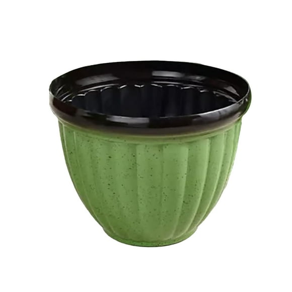 TIELUTT Large Ribbed Planter Pots For Indoor Outdoor Garden Lightweight Cement Flower Pot Grinder Outdoor Flower Large 20 Inches Or Bigger Flower Hangers for outside Small Garden Floor Vase