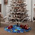 thumbnail image 4 of Sikiie Hawaiian Style Nativity Christmas Tree Skirt, Jesus Christian Winter Holiday Tree Mat Decoration(30-48IN), 4 of 6