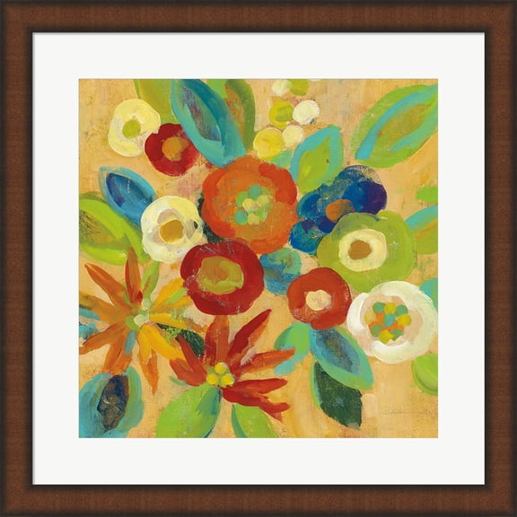 Flower Market III by Silvia Vassileva, Framed Wall Art, 19.75W x 19.75H