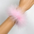 thumbnail image 1 of 2 Pcs Bracelet Manchette à Plumes Blanches, Manchette Ajustable pour Femmes, 1 of 5