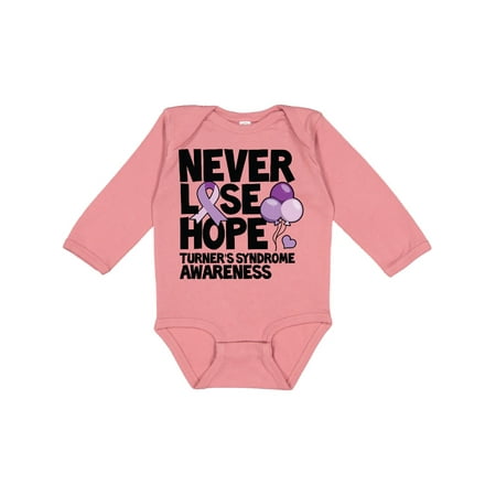 

Inktastic Turners Syndrome Awareness Never Lose Hope Gift Baby Boy or Baby Girl Long Sleeve Bodysuit
