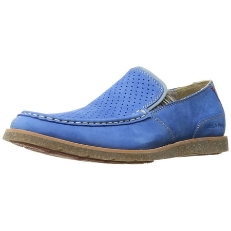 Hush Puppies Men's Azure Blue Suede Lorens Jester Slip-on Loafer