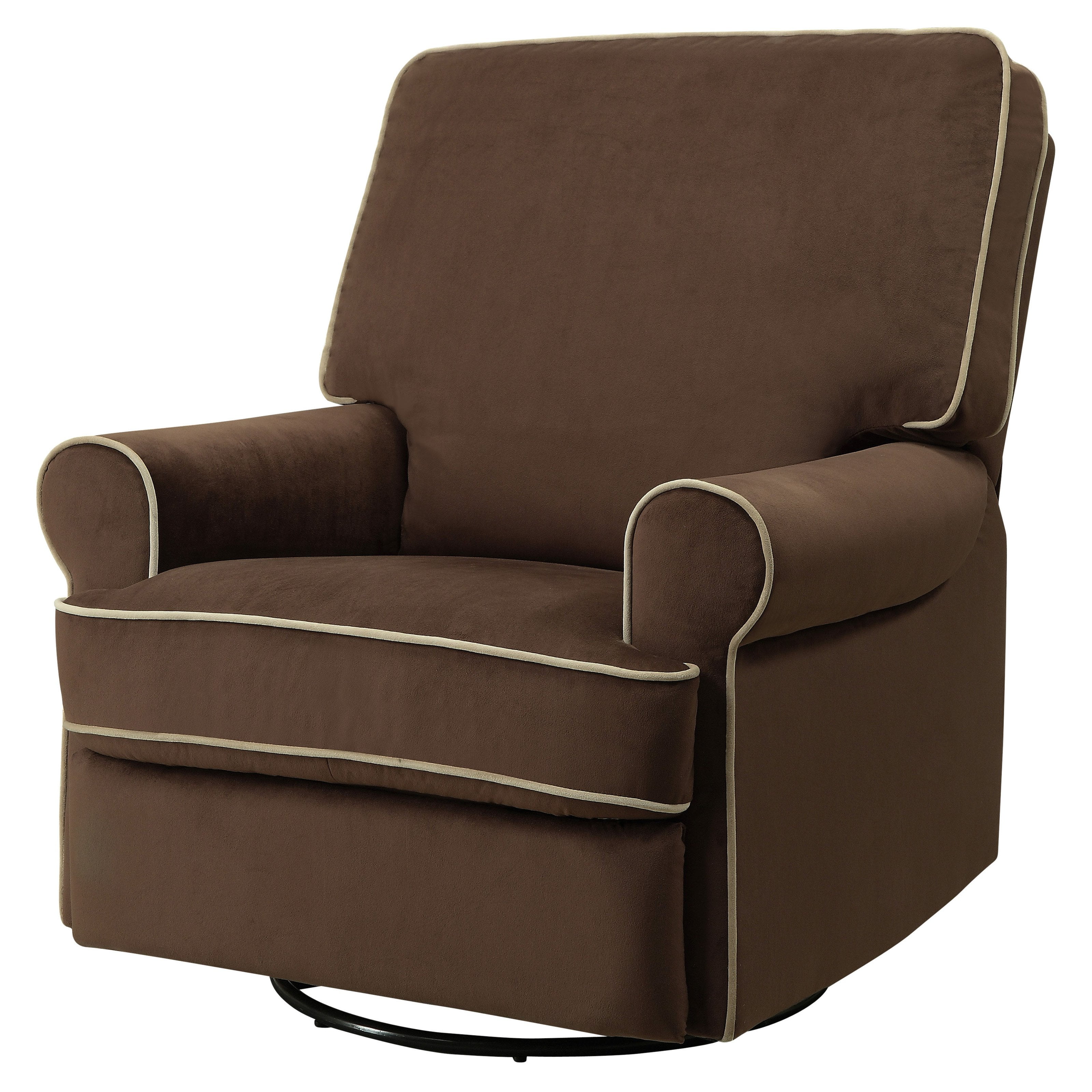Prime Resources Birch Hill Swivel Glider Recliner Chair with Doe