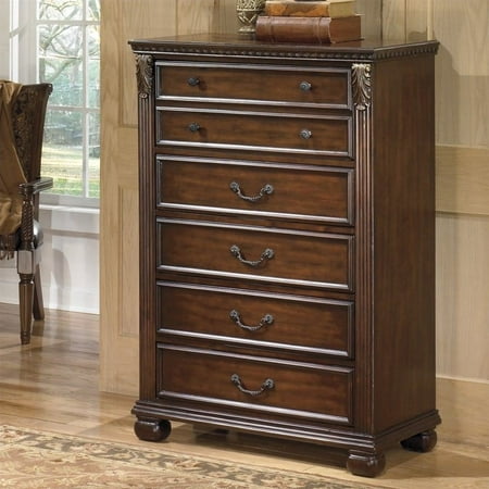 UPC 024052215670 product image for Signature Design by Ashley Leahlyn 5-Drawer Chest in Warm Brown | upcitemdb.com