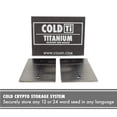 thumbnail image 2 of ColdTi Double Titanium Plate Set, Grade 2 Titanium Crypto Seed Phrase Storage with Tamper-Evident Seals, 2 of 5