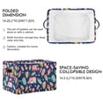 thumbnail image 2 of Yayeee Canvas Storage Basket with Handles for Shelves Fabric Bins Closet Organizer, Pink Cartoon Truck Pattern, 2 of 8