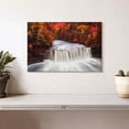 thumbnail image 2 of Elephant Stock Tahquamenon Falls In Autumn Wall Art - Horizontal Canvas Wall Art - Living Room Wall Decor - Nature Canvas - Gray And Orange Decor - 12" x 8", 2 of 4