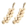 thumbnail image 2 of 2pcs Lifelike Fake Vegetable Artificial Garlic Strings Wall Decor Photo Props, 2 of 2