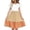 Beige, variant on 12-13 Years Tween Girls Summer Dress Ruffle Sleeve A Line Casual Party Dresses 6-13 Years