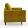 thumbnail image 4 of Pemberly Row Contemporary Performance Velvet Arm Chair in Gold, 4 of 4