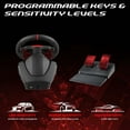 thumbnail image 6 of Subsonic – Superdrive 270 GT Steering Wheel - Dual stick LED racing wheel, 270° rotation, with pedals and paddle shifters. For Switch 2 / Switch, PS4, PC and Xbox – Black, 6 of 9