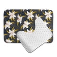 thumbnail image 6 of Yiaed Lilies Flowers Print Bathroom Mat Set 2 Pieces Mat Anti-Skid Pad Ultra Soft and Absorbent Bathroom Bath Mat Contour Bath Rugs for Toilet Base, 6 of 6