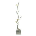 thumbnail image 2 of A&B Home Silver Branch with Gold Bird Aluminum Statue 10.2" x 9.8" x 37", 2 of 9