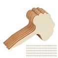 thumbnail image 2 of 100pcs Plant Labels Tree Shape Tip Design Poplar Plywood Glossy Appearance Easy Writing Garden Markers Signs, 2 of 7
