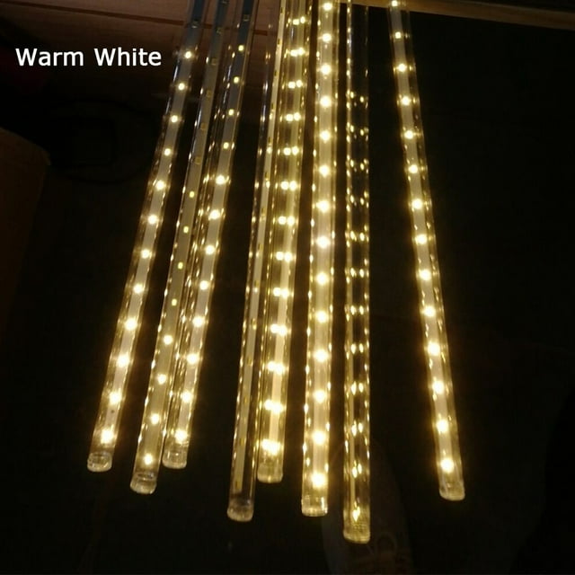 RisingPro LED Meteor Shower Rain Lights Waterproof Xmas Decoration Light Falling String Lights for Wedding Party Christmas Lights Connectable