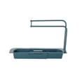 thumbnail image 2 of Expandable Kitchen Sink Organizer, Draining Rack for Sponges and Soap, Multifunctional Storage Basket with Towel Holder, Countertop Shelf for Cleaning Supplies, Space Saving Tray, 2 of 7
