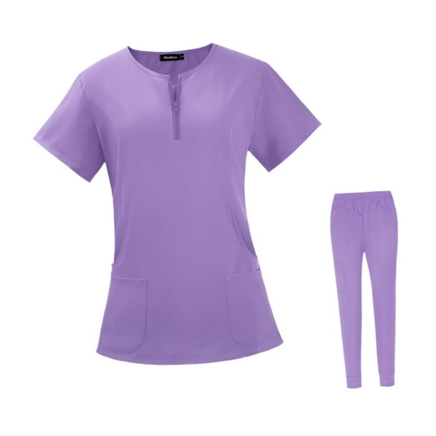 Conjunto de uniformes de enfermería, Top de enfermera, pantalones
