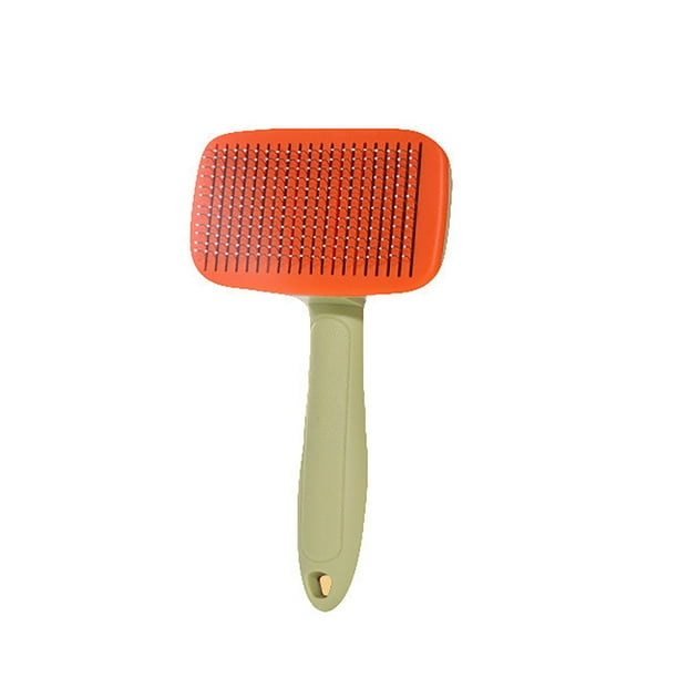 Cepillo autolimpiante para el cuidado de mascotas, ideal para perros y gatos. Cepillo exfoliante con cuchilla para eliminar el pelo suelto. Peine para eliminar el pelo de cachorros, gatos y animales