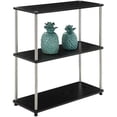 thumbnail image 2 of Convenience Concepts Designs2Go No Tools 3 Tier Bookshelf, Black and Silver, 2 of 3