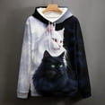 thumbnail image 6 of LAOLIUSN Cat Graphic Hoodie Autumn Winter Long Sleeve Pullover Cute Realistic animal-themed sweatshirts，Size S–4XL, 6 of 7