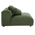 thumbnail image 6 of Solace Modular Corduroy Upholstered Armless Chair in Fern, 6 of 9