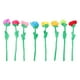 thumbnail image 1 of EeaseMX 8pcs Falso Rose Arreglo Flower Rose Bouquet Decoración de flores artificiales, 1 of 7