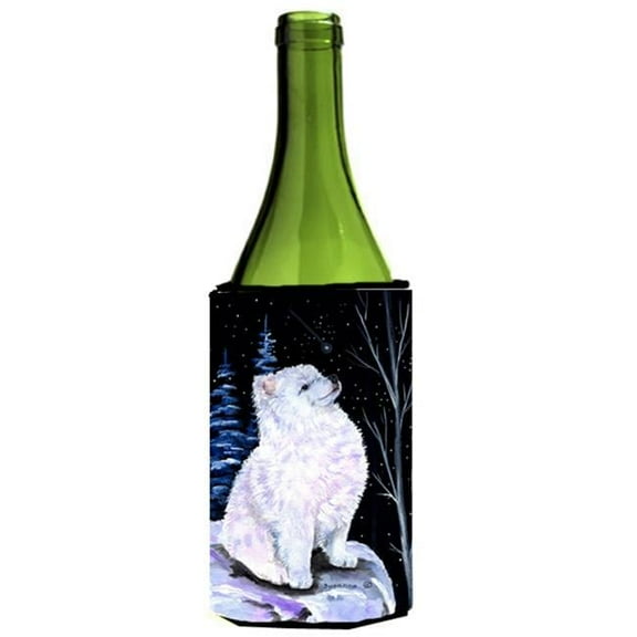 Starry Night American Eskimo Wine bottle sleeve Hugger