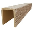 thumbnail image 3 of Ekena Millwork 3 1/2"W x 5 1/2"H x 240"L 3-Sided (U-Beam) Salvaged Timber HeritageTimber Faux Wood Ceiling Beam, Vanilla Chai, 3 of 12