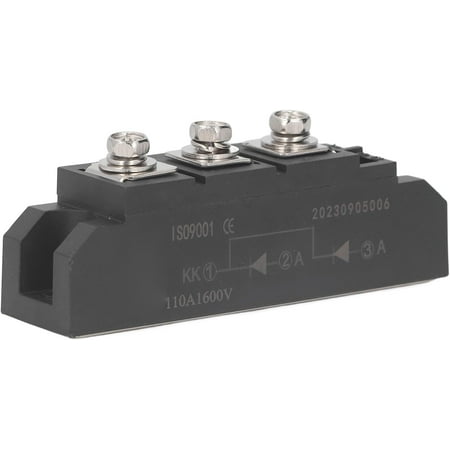 

Yazoeiaing Photovoltaic Rectifier Bridge Rectifier 2 in 1 Out Common Cathode Photovoltaic Anti Reverse Rectifier Bridge Diode Module 100A 1600V A1J-1911