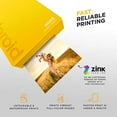thumbnail image 4 of Polaroid Mint Instant Print Digital Camera (Yellow), W/ 20 Pack Zink Zero Ink 2x3 Sticky-Backed Photo Paper, 4 of 8