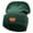 Dk Green, variant on Autumn Pumpkin Embroidered 12 Inch Long Knitted Beanie - Royal OSFM