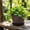 B, variant on Hovilon Wood-Effect Plastic Flower Pot with Drainage Tray, Lightweight Brown Potted Plant Container, Durable Indoor Outdoor Gardening Planter, Natural Home Decor Planter for Herbs