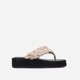 thumbnail image 1 of Zapatillas de tacón inclinado de una línea para mujer, novedad de verano, informales, a la moda, para exteriores Wmkox8yii hj789, 1 of 4