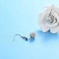thumbnail image 5 of Tiny Crystal Ball Stainless Steel Cremation Earring for Women Keepsake Memorial Urn Jewelry for Ashes of Loved Ones, 5 of 6